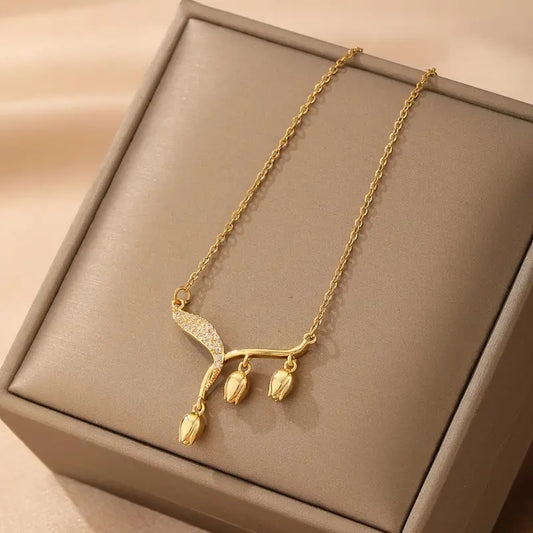 Elegance i Guld – Toriela Halskæde